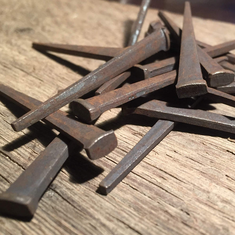 3" - 10d CUT FLOORING NAILS - Antique Historic Reproduction Nails - lbs (1) 1