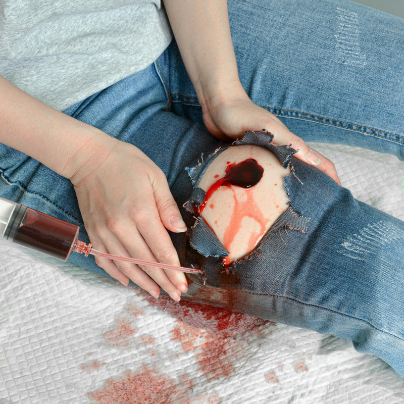 Wound Packing Trainer, Stop Bleeding Trainer with Bleeding Function, Wearable Wound Moulage Training Kit