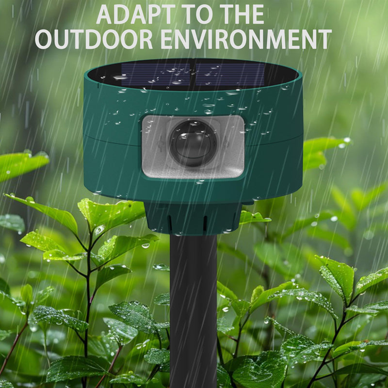 Solar Outdoor Motion Sensor Alarm: 129db Motion Detector Alarm Light, 360°Infrared Trigger Alarm with USB Charging 4Modes for Home,Villa,Yard,Chicken coop,Say Goodbye to The Intruders Sonic alarm 2PCS