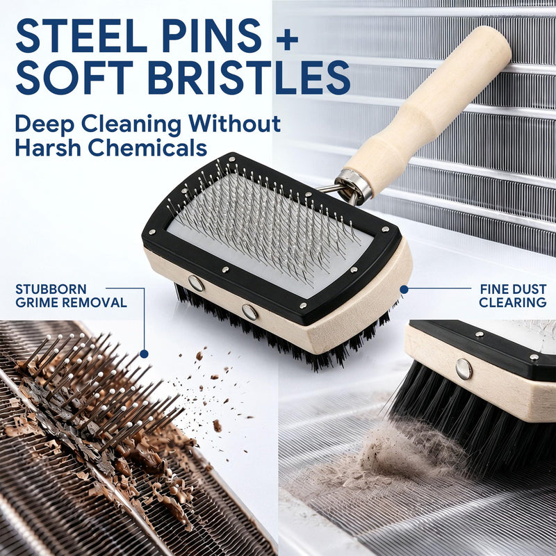 3 Piece AC Fin Comb Coil Cleaning Kit, Covers 8-22 FPI for HVAC, RV & Auto