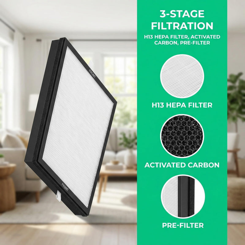 H13 Filter For AIRTOK AP2301 & Honeyuan/Pheemio ZY3866G Air Purifier