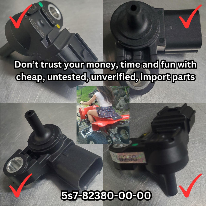(2025 Updated Version) Certified OEM Replacement Parts 5S7-82380-00-00 Pressure Sensor 100% Guaranteed - U.S. Real World Tested Approved Fits Many Yamaha Waverunner Bike ATV UTV Boats Snow