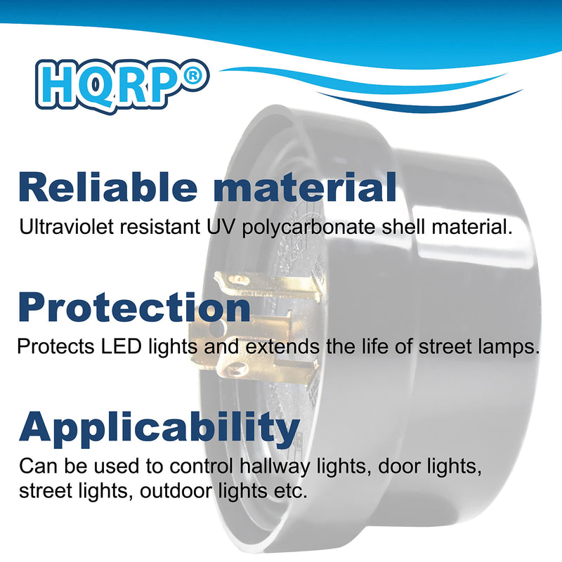 HQRP Photocell Sensor Shorting Cap Outdoor Light Photoelectric Switch Short Circuit Cap Twist Lock Plug for Led Garage Light, Outdoor Pole Light, Landscape Lightening etc. 1-Pack