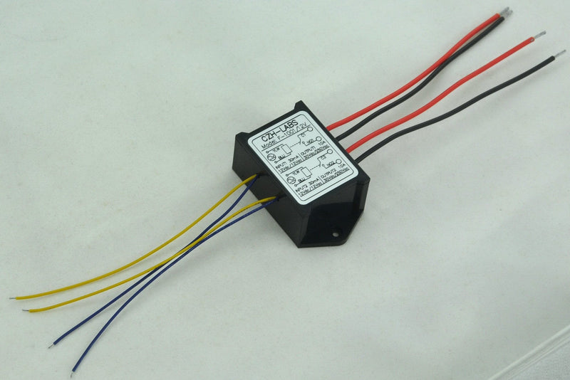 Electronics-Salon 1PCS Dual SPST-NO 10Amp Power Relay Module, AC/DC 12V Control Voltage. 12V Version