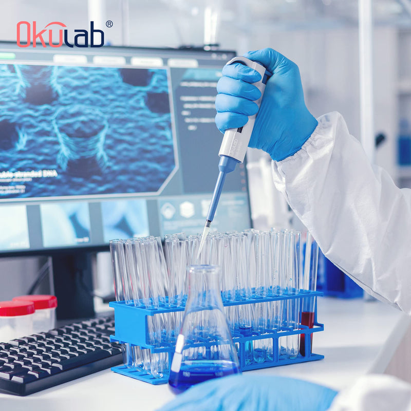 Single-Channel Micropipette, 50-200μl, Manual Adjustable Mechanical Pipette, High-Accurate, Variable Volume, Autoclavable, TPMP201A1