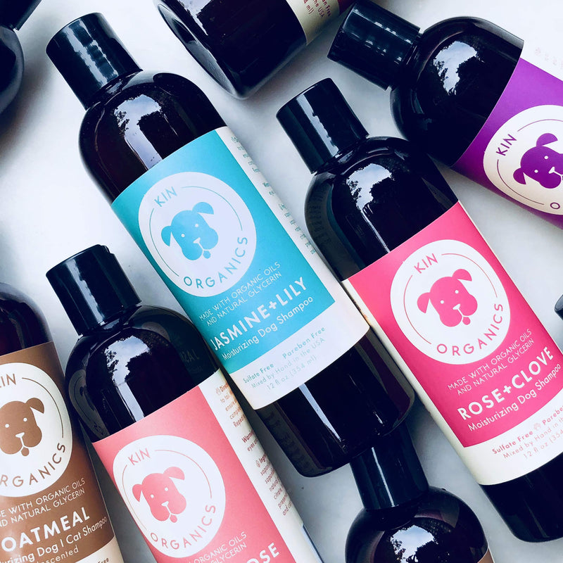 kin+kind kin organics Jasmine+Lily Organic Dog Shampoo, 12 oz - PawsPlanet Australia