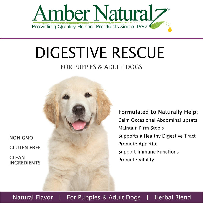 AMBER NATURALZ - PAXAID - Digestive Rescue - for Dogz - 1 Ounce - PawsPlanet Australia