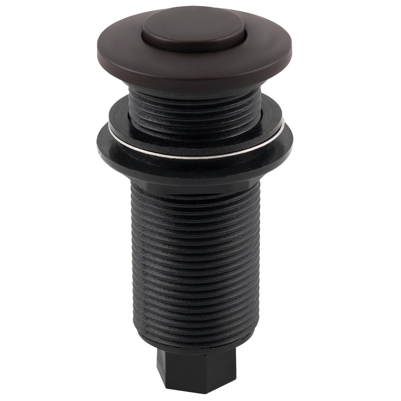 Westbrass ASB-12 Sink Top Waste Disposal Air Switch and Single Outlet Control Box, Flush Button, Oil Rubbed Bronze 1 Pack