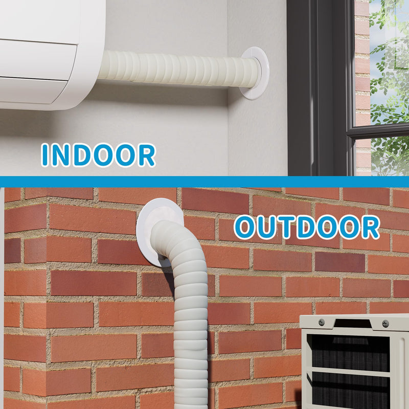 Air Jade Mini Split Cover Wall Sleeve for Air Conditioner Line Set Cover, AC Sleeve Through the Wall for Line Sets, Seal & Decorate the Wall Hole Outside Inside