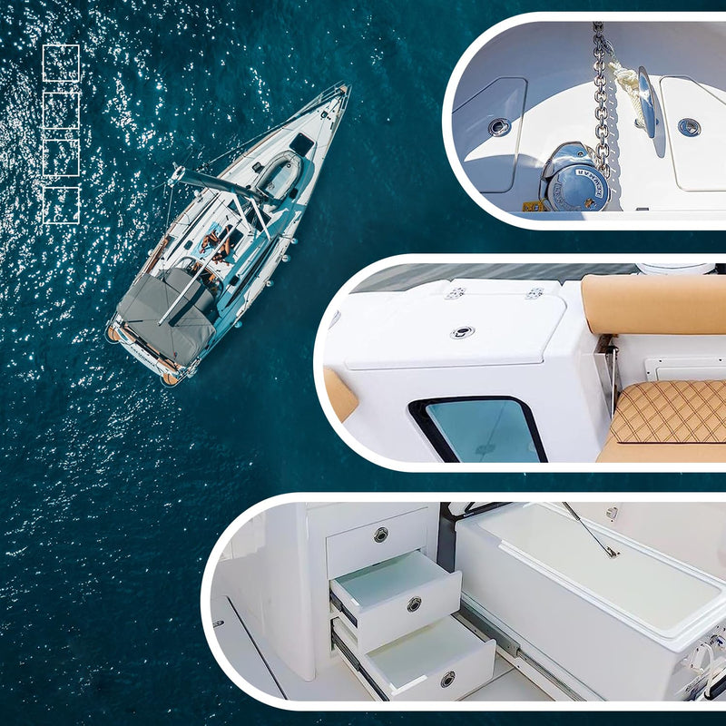 Atibin Steel Cabinet Flush Latches Boat Marine Locking Flush Latch Hatch Deck Stainless Flush Latches Marine SUS316