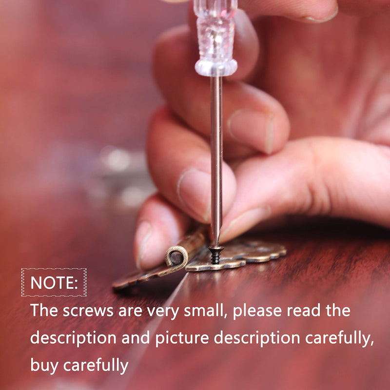 newlng 1200pcs Small Screws Phillips Flat Head Cross Self Tapping Tiny Screw Cabinet Electronic Accessories Screw Multifunctional DIY Micro Woodworking Screw Set Bronze B