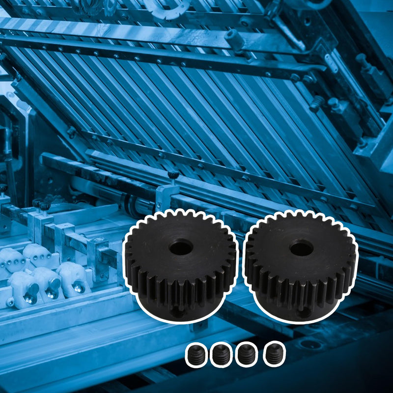 CNBTR 30 Motor Metal Gear Wheel 6mm Hole Diameter Modulus 1 Steel Gear Pack of 2