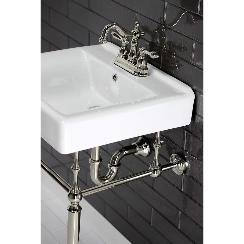 Kingston CC2186 1-1/4-inch Decor P-Trap, 18 Gauge, Polished Nickel