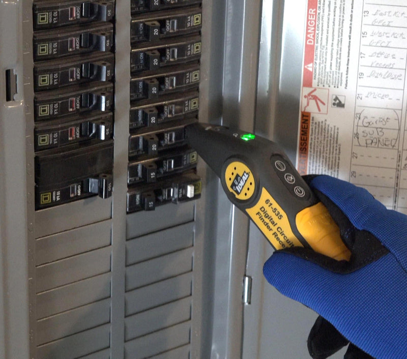 IDEAL INDUSTRIES INC. 61-535 Digital Circuit Breaker Finder with Digital Receiver and GFCI Circuit Tester