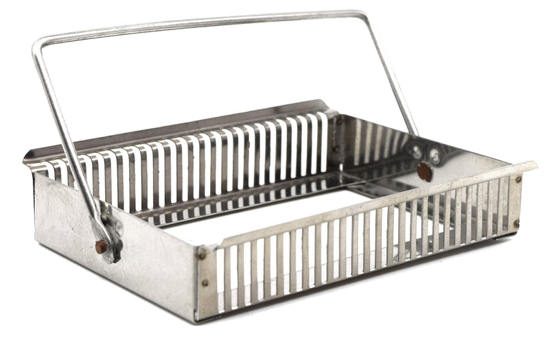 EISCO Staining Rack, 25 Slides, Aluminum with Handles