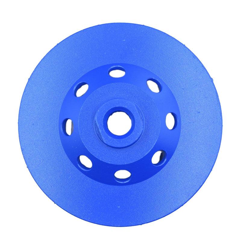 5 in.x5/8-11 in. Plate 14 Segments Turbo Shape Diamond Grinding Cup Wheel for Concrete and Stone (5 Inch 5/8"-11 Threaded) 5 Inch 5/8"-11 Threaded