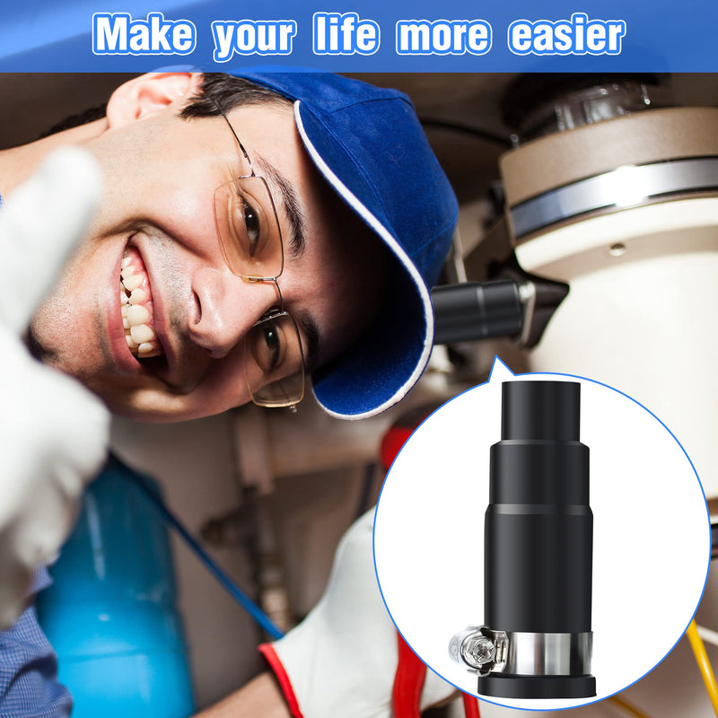 Dreyoo Dishwasher Drain Hose Adapter Compatible with Insinkerator Garbage Disposals, Dishwasher Hose Connector Include 1 Inlet Connector, 1 Clamp and 3 Spring Clamps (1 Set) - NewNest Australia