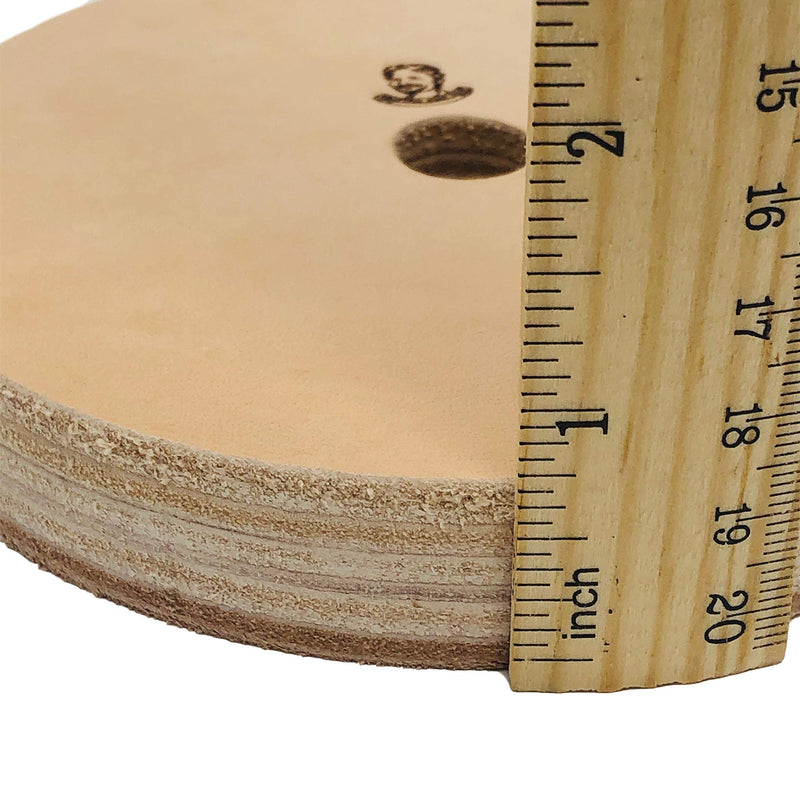 5" (3/4" Width) Leather Honing Wheel - Fits 5/8" Arbor - Buffing Compound Included