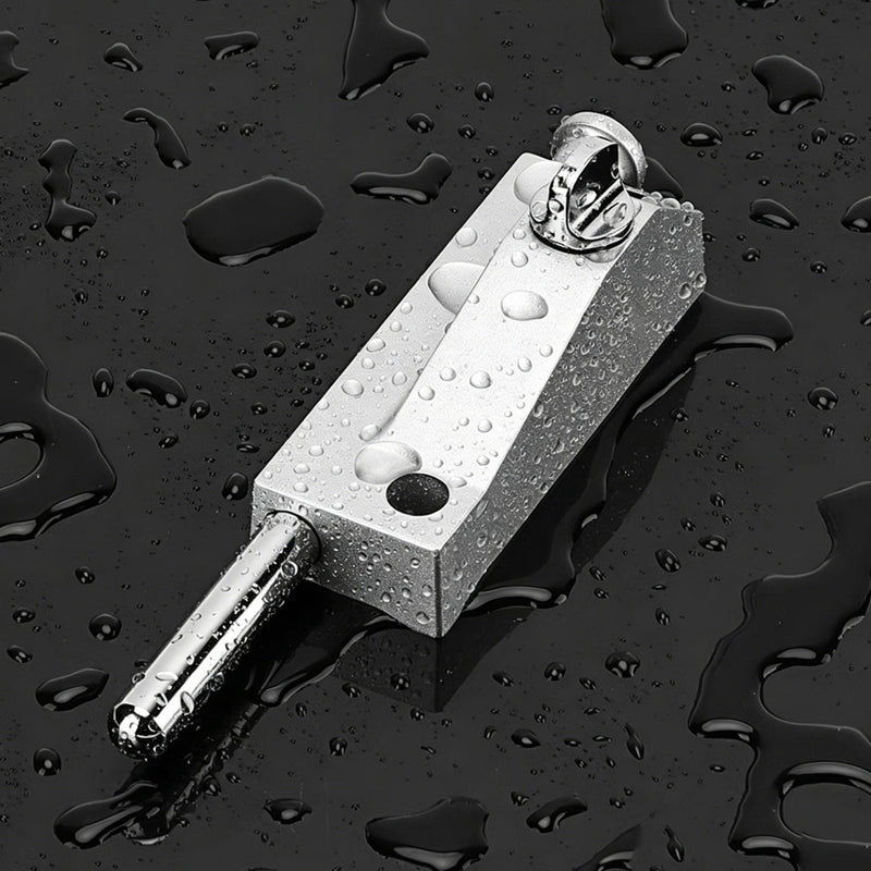 Sliding Patio Door Lock，Sliding Patio Door keyless with Door Latch，for Window Glass Patio Doors Auxiliary Security Lock(Silver)