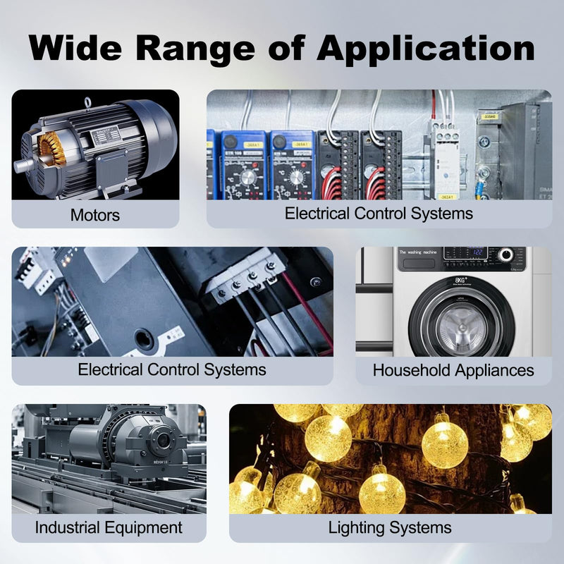 Multifunctional Over/Under Voltage Protector, 120VAC 63A, Current & Voltage Adjustable Protective Relay, LED Display, DIN Rail Mount