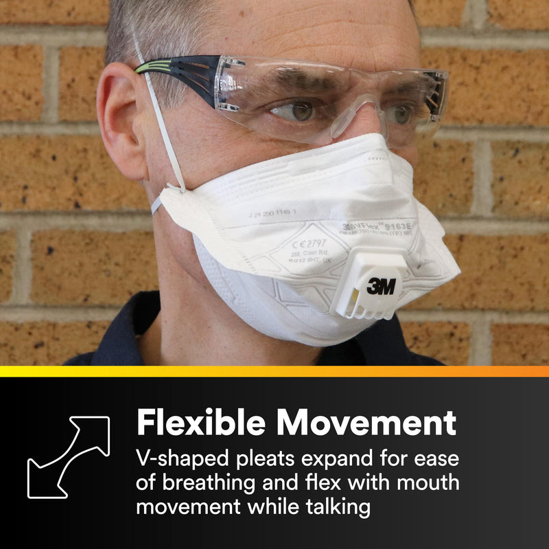 3M N95 Particulate Disposable Respirator 9105, Vflex, Pack of 50, NIOSH