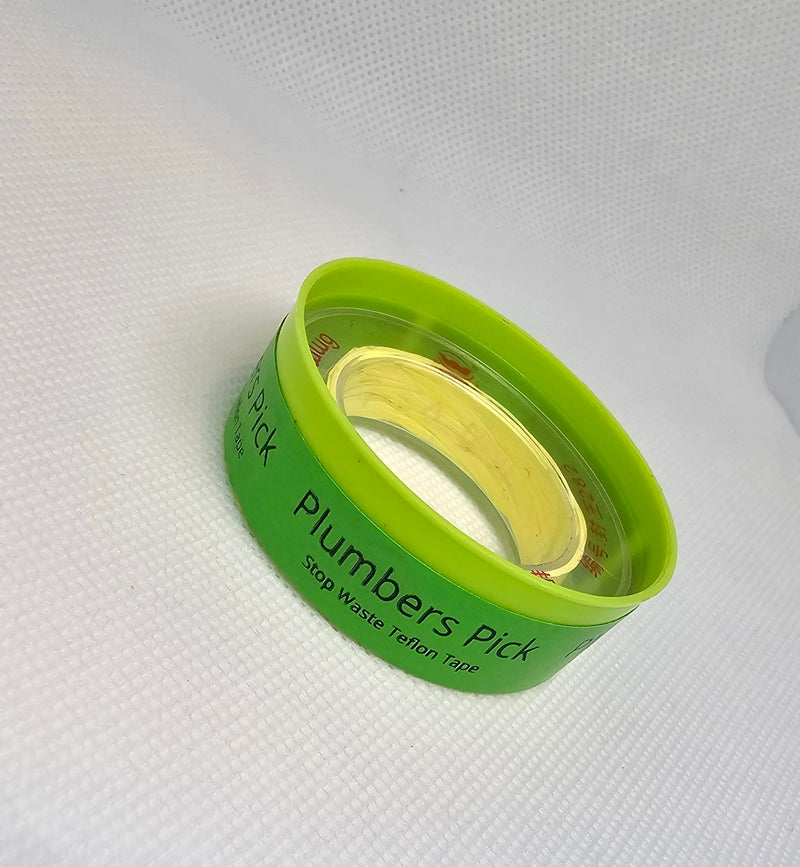 2 Rolls 1/4 Inch Teflon Tape, Pipe Sealant, Water Pipe Tape for Hot and Cold Pipes, PTFE Teflon Thread Sealant Tape, Yellow