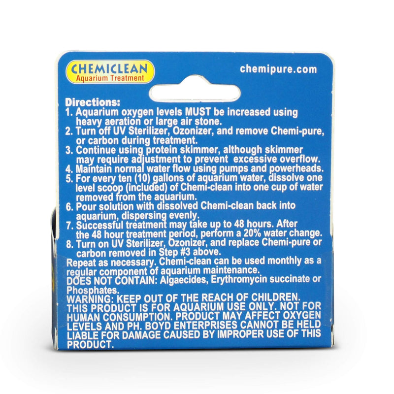 Boyd Chemiclean 2g Treats up to 300 Gallons - Effective Cyanobacteria Chemi-Clean for Marine & Freshwater Aquariums, Safe for Fish, Corals & Invertebrates