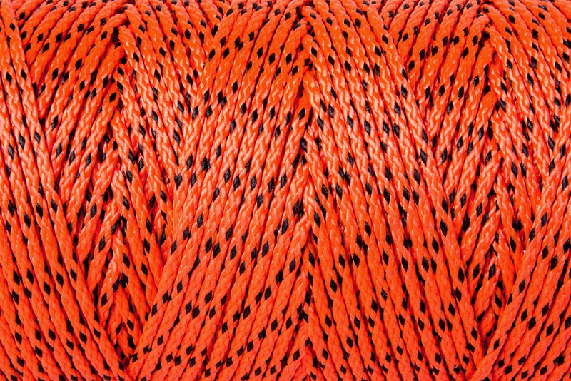 Professional Masonry String Lines, 685 Feet #24 Bonded Braided Nylon Mason Line, Durable and Versatile String for Masonry, Construction, Gardening, and DIY Projects #24 x 685Ft Orange / Black