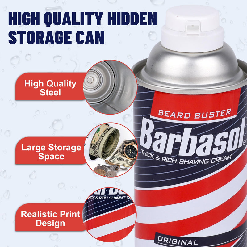 BarGifts Hidden Safe Fake Spray Can with Hidden Compartment, Hidden Storage Keep Your Valuables Safe Like Money, Keys, and Jewelry- Foam