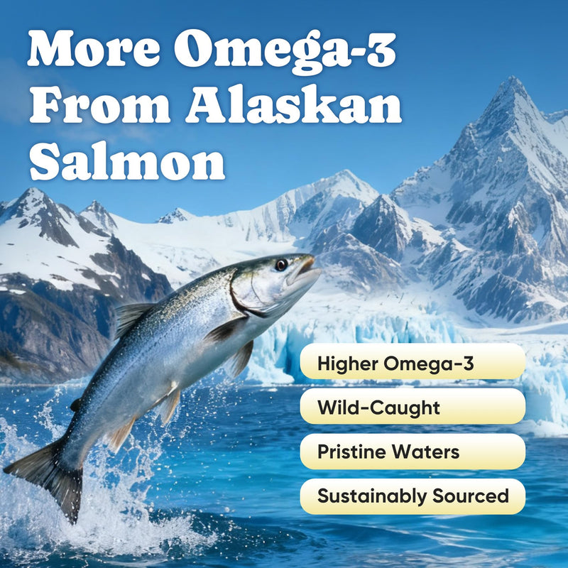 Omega 3 for Dogs – Salmon Oil for Dogs Skin & Coat Health, Fish Oil Supplement for Dog Shedding, Itch & Hot Spot Relief, Allergy Chews with EPA & DHA Fatty Acids for Skin & Joint Support - 180 Ct 180 ct.