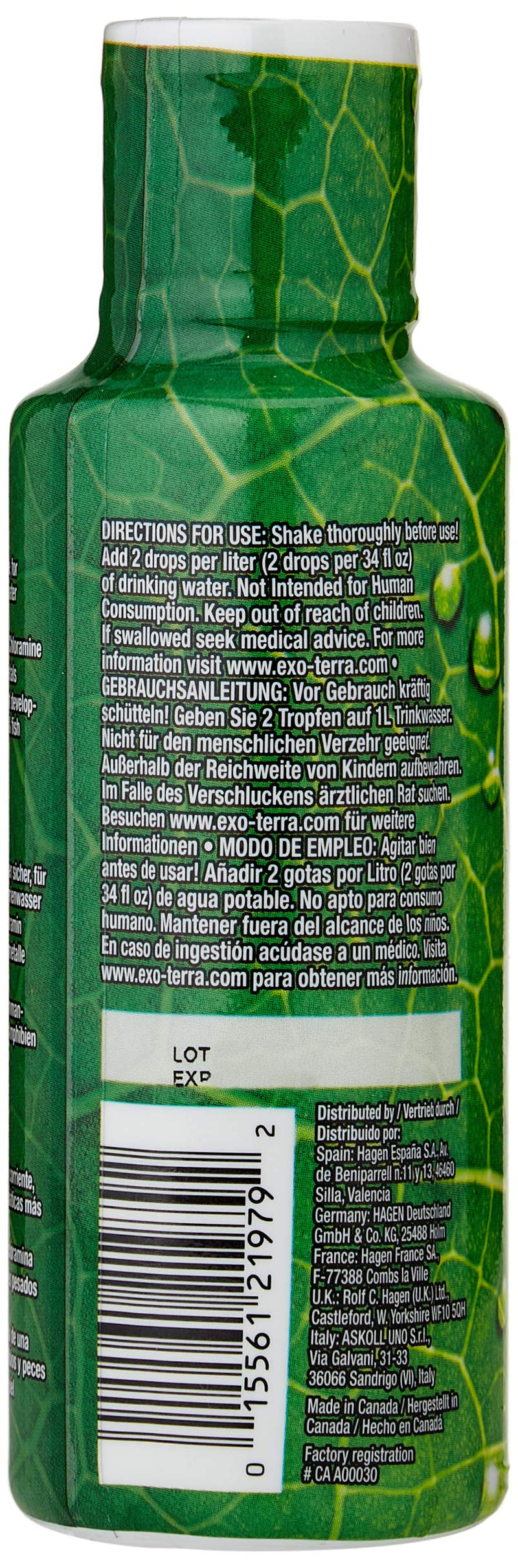Exo Terra Exo Terra Aquatize Terrarium Water Conditioner, 120 ml
