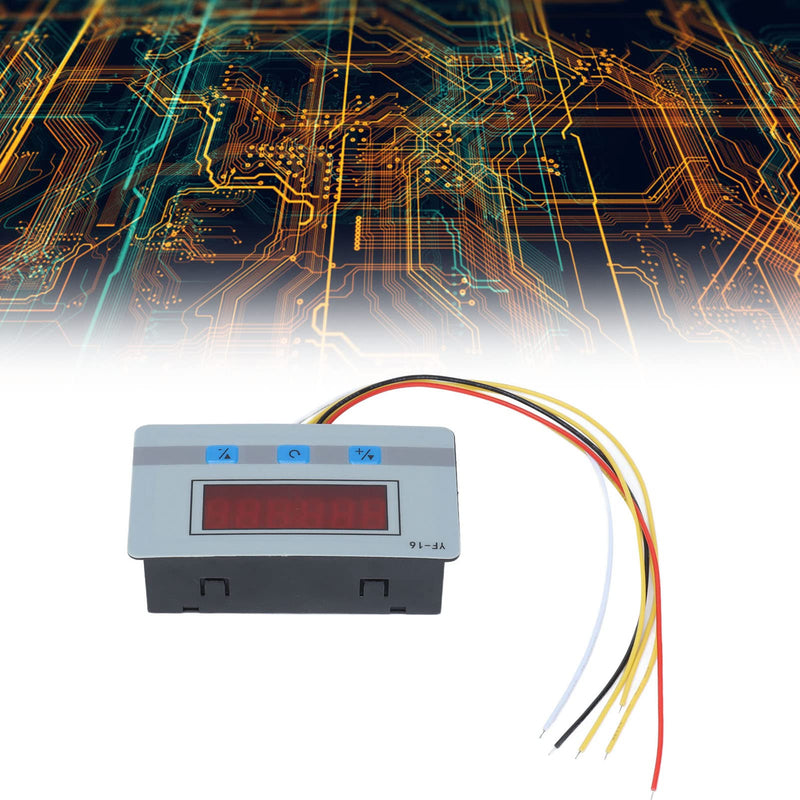 Digital Display Counter Digital Counter 1‑999999 Times Auto Detection Tally 5‑24V YF‑16 for Industrial Control