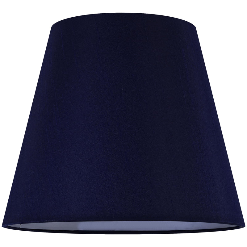 GO&SO Mini Lamp Shade Set of 6,Navy Blue Lamp Shades - Chandelier Lamp Shades 4" Top x 6" Bottom x 5" Height (Clip on Bulb),Faux Silk Small Lamp Shades Fabric Lamp Shade for Desk Lamps,Pendant Lights 6 Pack Navy-blue Silk
