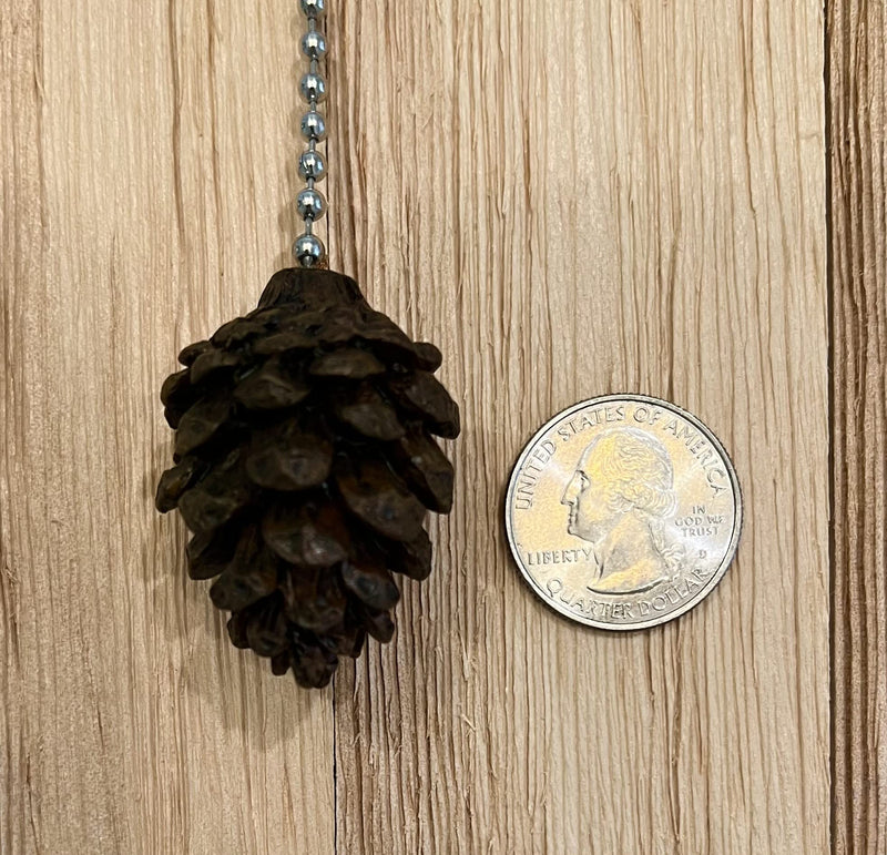 Top Brass Rustic Pinecone Ceiling Fan Pull Chain - Cabin Lodge Decor