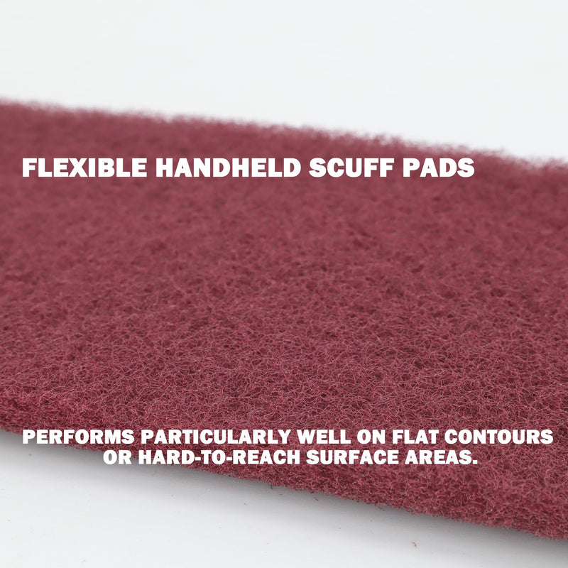 Maroon General Purpose Scuff Pads, Scuffing, Scouring Pad, Sanding, Paint Primer Prep Scratch - Surface Preparation Pad Car Auto Body Woodworking 7447-Premium, 4.7 Inches*15 Feet