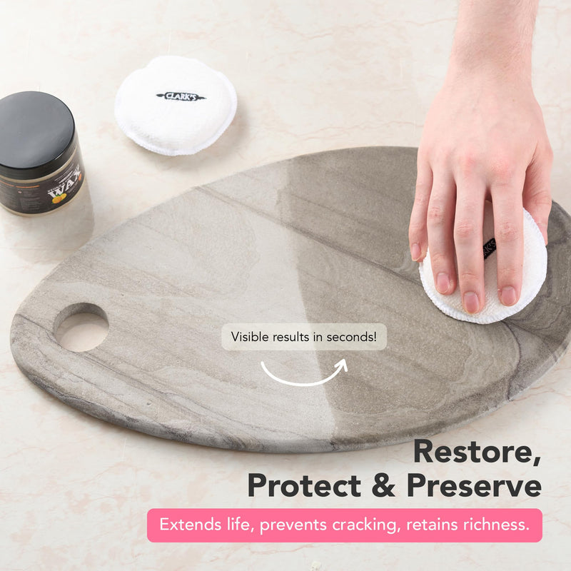 CLARK'S Soapstone and Concrete Wax Kit, Orange Lemon Scent 355