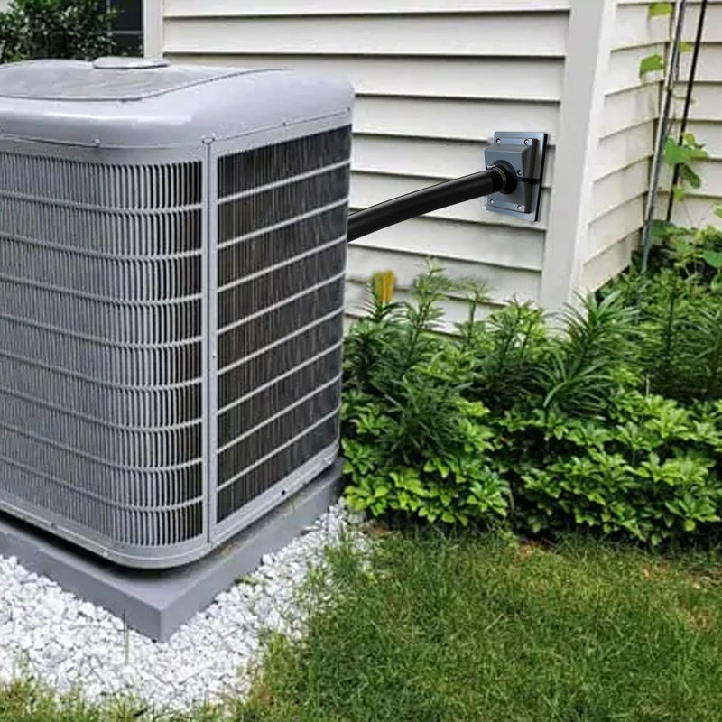 HVAC Wall Penetration & Line-Set Cover Kit for AC Line,Grey Gray