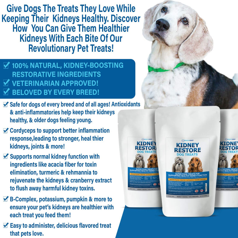 PhosFix Cats & Dogs & Kidney Restore Dog Treats Supplement Bundle for Canine Renal Pet Support Kidneys