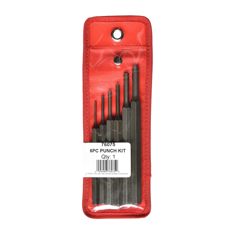 Mayhew 76075 Pin Punch Kit, 6-Piece
