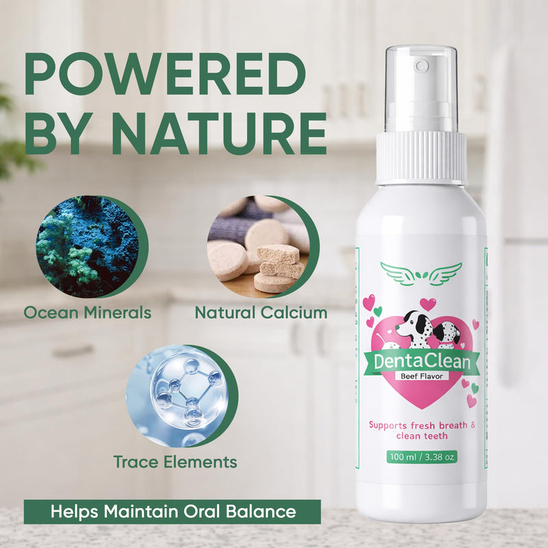 Dentaclean for Dogs, Natural Source of Minerals that Helps Minimize Tartar Buildup, Freshens Breath, for a Healthy Balance of Oral, Supports Oralhygiene, Gums & Oral Health for Dogs, 100ml
