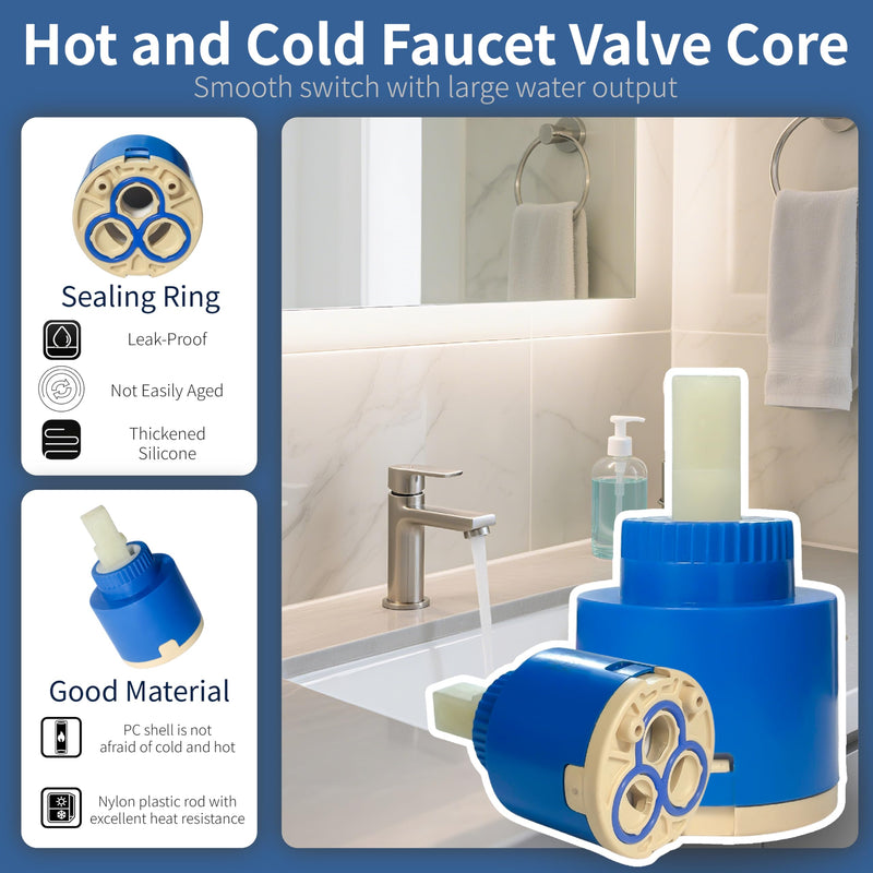 N35DW Faucet Cartridge,Suitable for Kraus and Pfist Single Handle Faucet,Replaces Glacier Bay OEM models 169-640, 704-612 & 704-615,CUPC/NSF/IAPMO Certification,Used for Bathroom and Kitchen Faucet