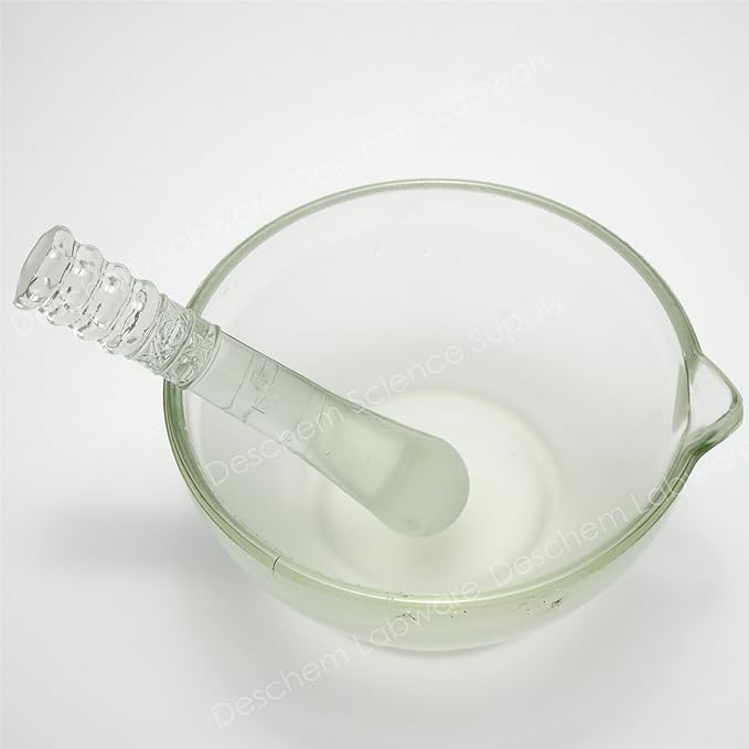 Deschem YB-150 mm Borosilicate Glass Mortar with Stick - NewNest Australia