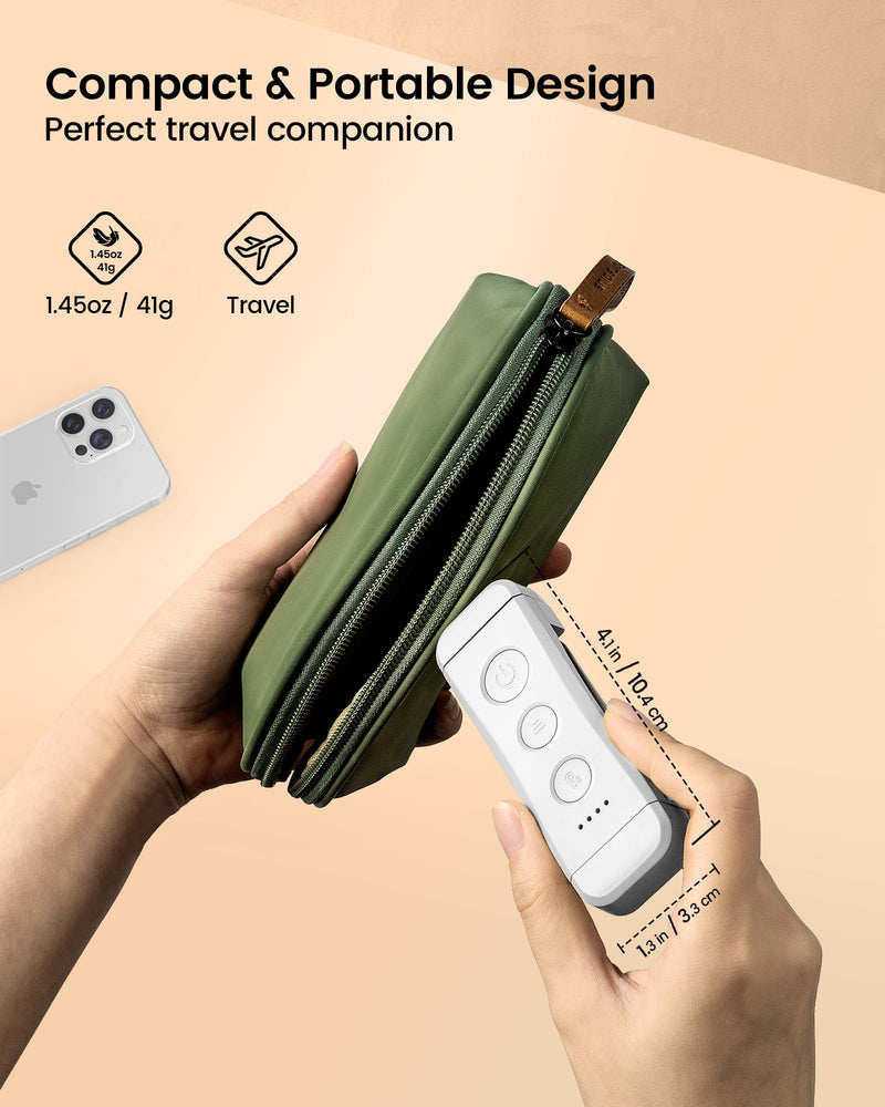 Glocusent USB Rechargeable Book Light for Reading in Bed, Portable Clip-on LED Reading Light, 3 Amber Colors & 5 Brightness Dimmable, Compact & Long Lasting, Perfect for Book Lovers, Kids White