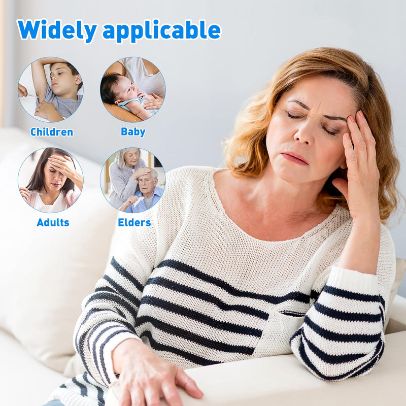 MAGICLULU 1Pc Glass Oral Temperature Adult Free Clinic Armpit Fast Reading Fever Indicator(Single Scale)… ℃