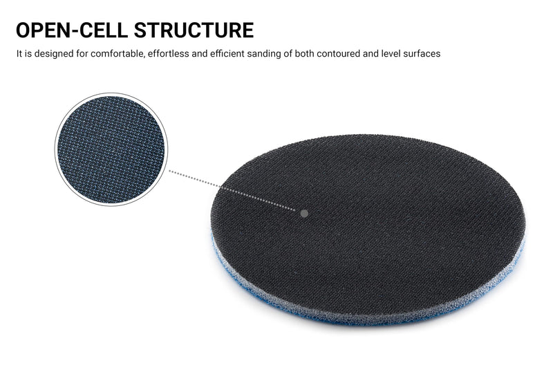Glass Polish 3 inch (75mm) 500 Grit Pack of 20 Sanding Discs for Rotary Polisher - Foam Backed Silicon Carbide Abrasive P500 - GP14302