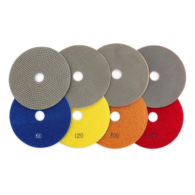 7" Diamond Polishing Pad Electorplated Diamond Sanding Disc Abrasives Tool Glass Metal Stone Grinding(grit 120) Grit 120-1pc