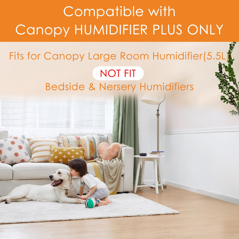 Smilefil Large Room Humidifier Filters Replacement Wick Filters Compatible with Canopy Humidifier Plus ONLY （5.5L）(Don’t fit for Bedside or Nursery) 1 Pack