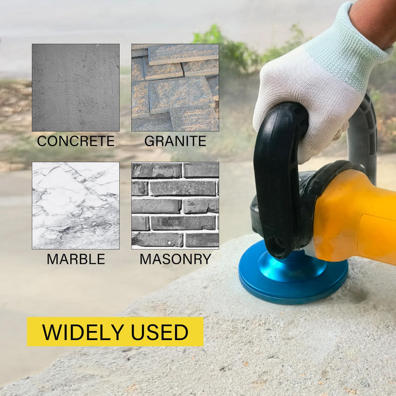 4 1/2 inch Concrete Grinding Wheel,5/8"-11 Arbor Diamond Cup Grinding Wheel Double Row for Granite Marble Concrete Masonry Stone 4.5 Inch 5/8"-11 Threaded