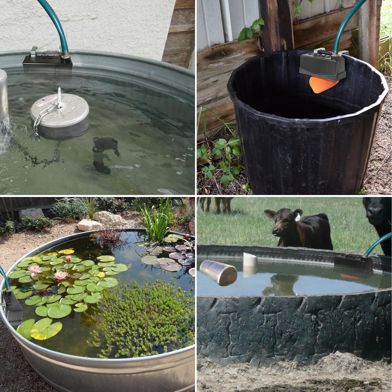 Water Trough Float Valve for Stock Tank,Automatic Water Tank Float Valve Level Control for Pond Farm Livestock Cattle Goat Horse Swimming Pool, Autofill Livestock Waterer 1