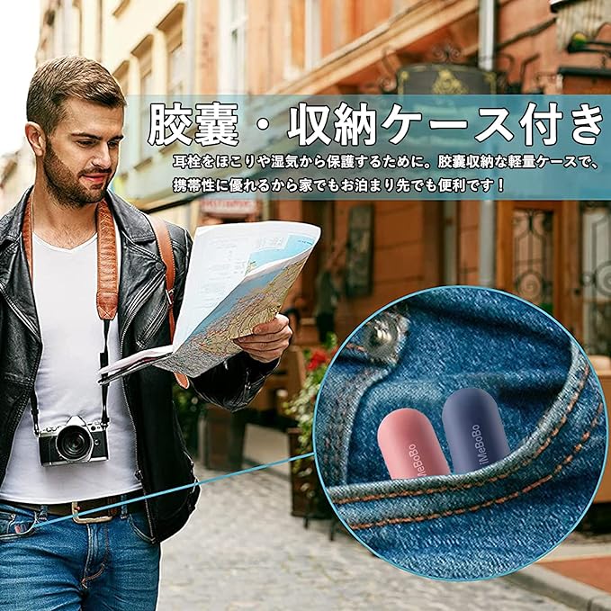 Earplugs for Sleep, Unprecedented Comfort, Earaches, Sound Insulation Value, 38 dB; Noise Reducing, Noise Cancelling, Soundproofing Ear Plugs, Reusable, Comfortable Sleep, Safe Sleep, Washable, Unisex, Storage Case Included (4 Pairs) - NewNest Australia